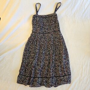 French Connection | Abstract Print Sleeveless Midi Dress | Size US 4 / UK 8